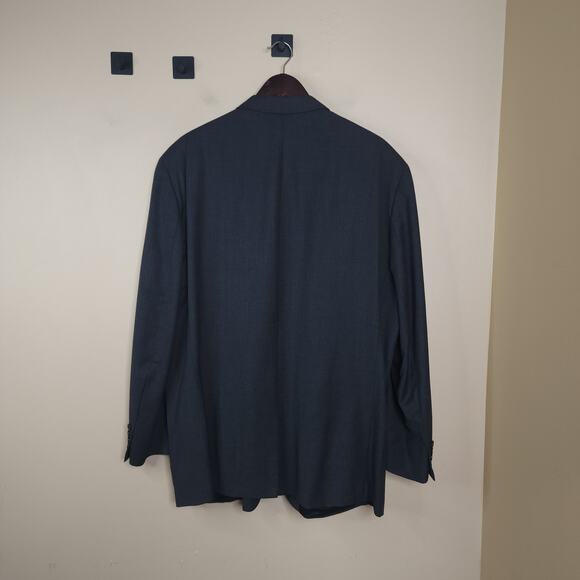 Chaps Wool Blend Three Button Blazer in Navy Size 48R - Picture 6 of 9